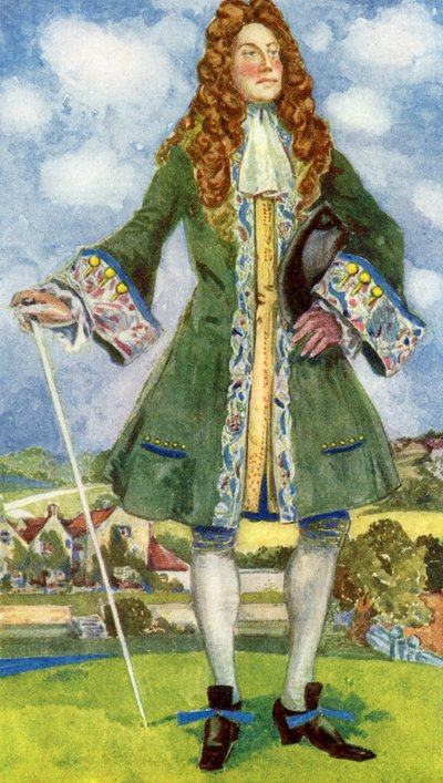 Costume maschile durante il regno di Guglielmo e Maria (1689-1702) da Dion Clayton Calthrop