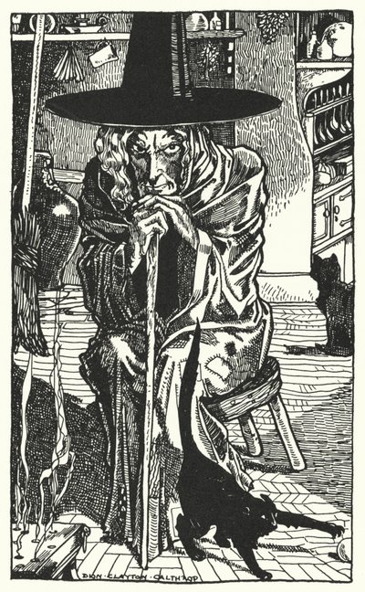 La strega stessa (incisione) da Dion Clayton Calthrop