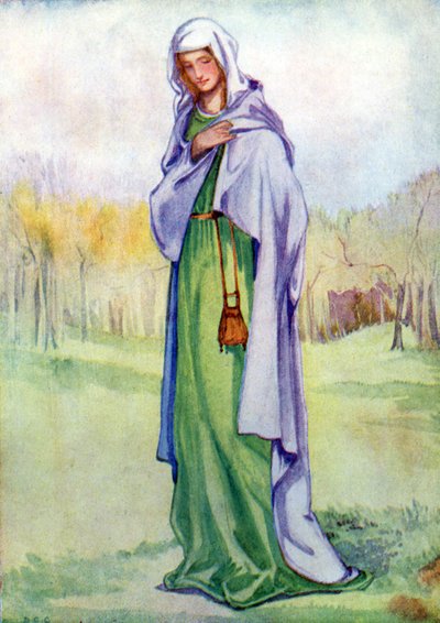 Costume femminile nel regno di Enrico III da Dion Clayton Calthrop