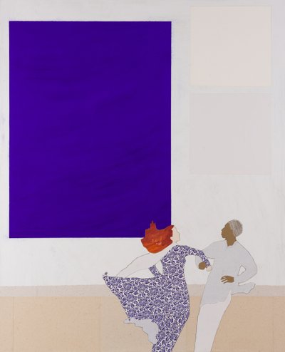 Klein ispira la danza, 2020 (collage) da Dione Verulam