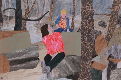 Madre e figlio (bosco di Prae) (collage) da Dione Verulam