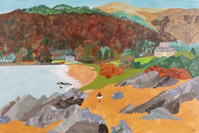 Saddell, Mull of Kintyre (collage) da Dione Verulam