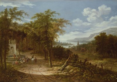 Paesaggio boschivo, XVIII secolo da Dionys Verburgh