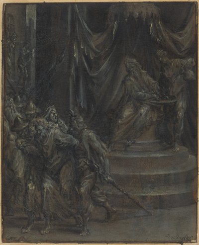 Pilato si lava le mani mentre Cristo viene condotto via da Dirck Barendsz