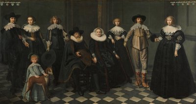 Ritratto della famiglia di Dirck Bas Jacobsz, borgomastro di Amsterdam da Dirck Dircksz. van Santvoort