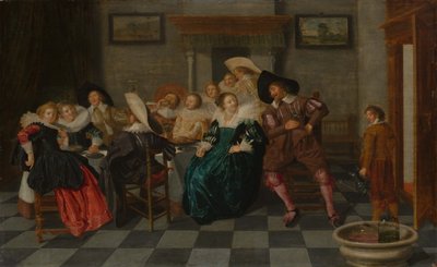 Un banchetto, 1628 da Dirck Hals