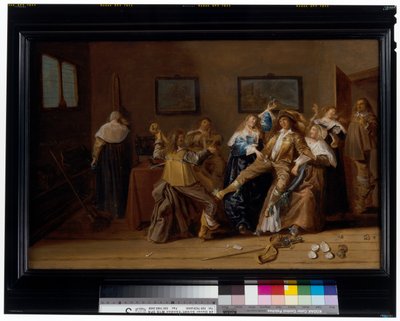 Una compagnia allegra in un interno da Dirck Hals