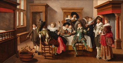 Una compagnia allegra in un interno da Dirck Hals