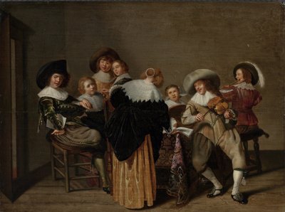 Una festa musicale da Dirck Hals