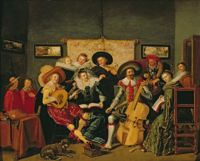 Una festa musicale, c.1625 da Dirck Hals