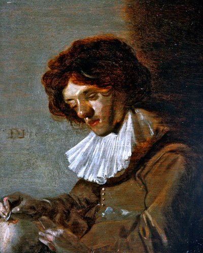 Studio di un giovane uomo che pratica la trapanazione da Dirck Hals