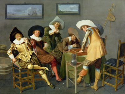 Cavalieri in una taverna da Dirck Hals
