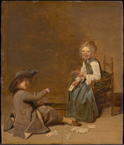 Kinder spielen Karten da Dirck Hals