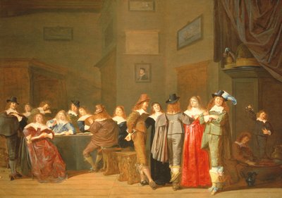 Scena di corteggiamento da Dirck Hals