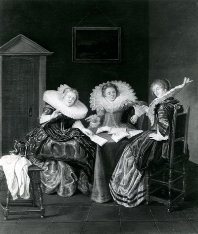 Scena musicale, 1637 da Dirck Hals