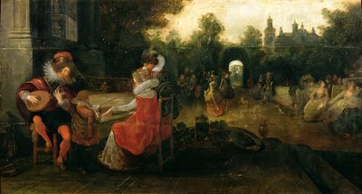 La regina Elisabetta I e il conte di Leicester a Kenilworth da Dirck Hals