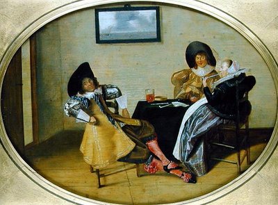 Riunione sociale da Dirck Hals