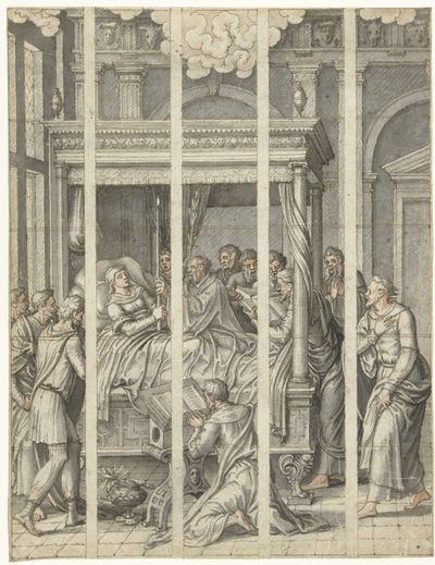 Morte della Vergine Maria da Dirck Pietersz. Crabeth