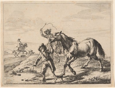 Un Ragazzo Porta un Cavallo a Bere da Dirck Stoop