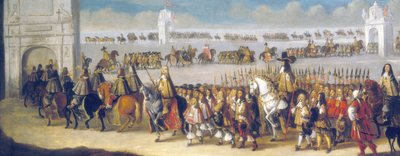 La Cavalcata di Carlo II attraverso la Città di Londra, 22 aprile 1661 da Dirck Stoop
