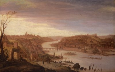 Vista panoramica di Praga (versione restaurata) da Dirck Verhaert
