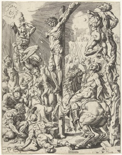 Cristo sulla croce da Dirck Volckertsz. Coornhert (attributed to)