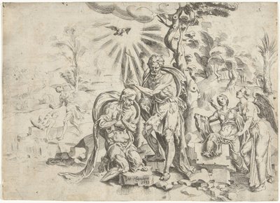 Battesimo di Cristo da Dirck Volckertsz. Coornhert (attributed to)
