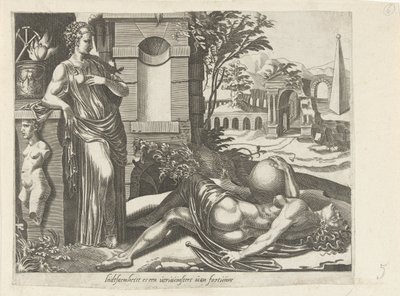 La pazienza vince la fortuna da Dirck Volckertsz. Coornhert (attributed to)