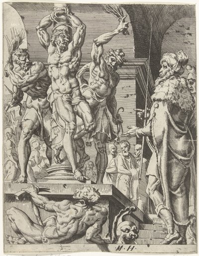 Flagellazione di Cristo da Dirck Volckertsz. Coornhert (attributed to)