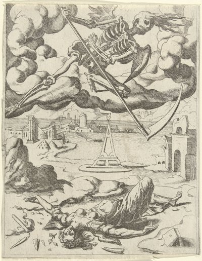 La morte vince la fede da Dirck Volckertsz. Coornhert (possibly)
