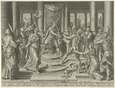 Giudizio di Salomone da Dirck Volckertsz. Coornhert