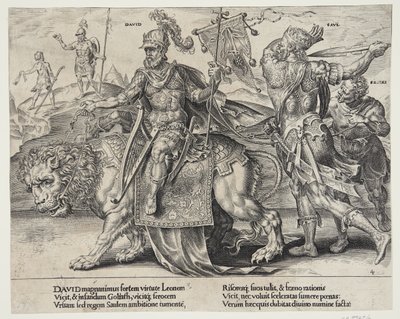 Il trionfo di Davide da Dirck Volckertsz. Coornhert