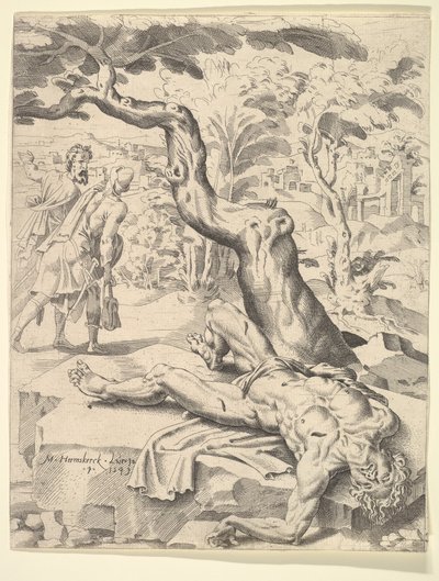 La parabola del buon samaritano da Dirck Volkertsen Coornhert