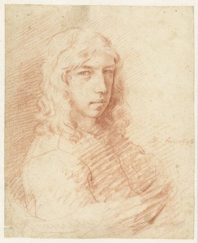 Busto di un giovane con capelli lunghi da Dirck de Bray