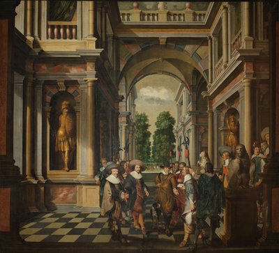 Una Sequenza Decorativa in Sette Parti: Una Galleria da Dirck van Delen