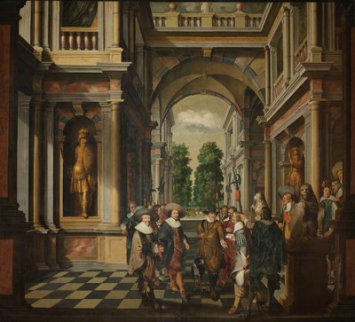 Una sequenza decorativa in sette parti: una galleria da Dirck van Delen