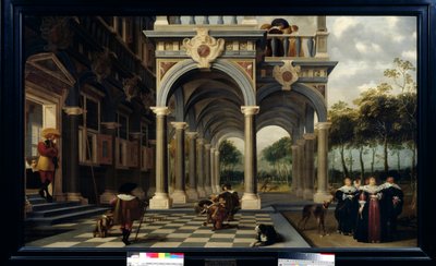 Giocatori di bocce da Dirck van Delen