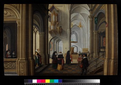 Interno di una chiesa da Dirck van Delen