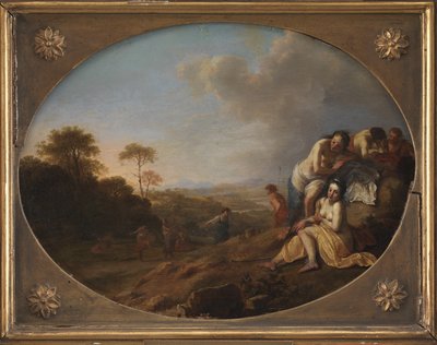 Ninfe in un paesaggio da Dirck van der Lisse