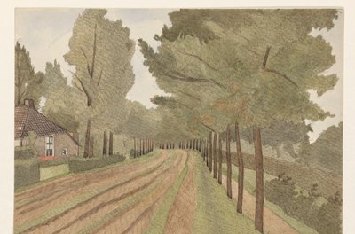 La strada del fieno vicino a Eelde da Dirk Arnoldus Tavenraat