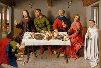 Cristo nella casa di Simone il fariseo, c. 1450 da Dirk Bouts