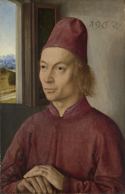 Ritratto di un uomo Jan van Winckele, 1462 da Dirk Bouts