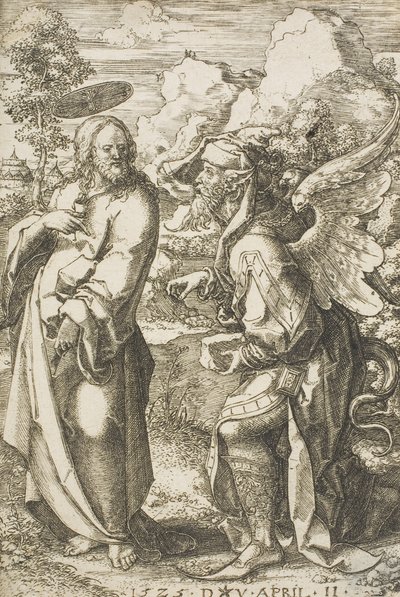 Cristo tentato dal diavolo, 1525 da Dirk Jacobsz Vellert