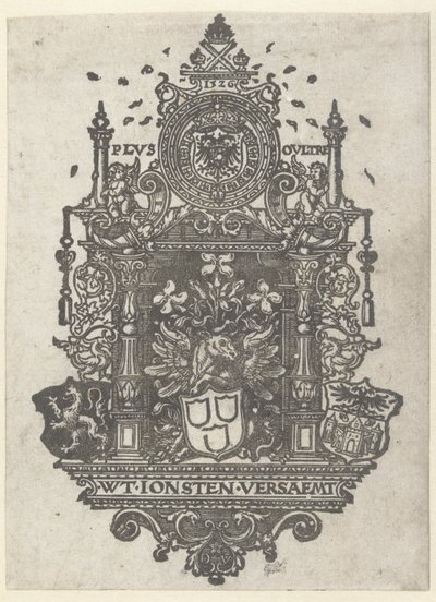 Stemma della Gilda di San Luca di Anversa, 1526 da Dirk Jacobsz Vellert