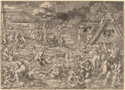 Il diluvio da Dirk Jacobsz Vellert