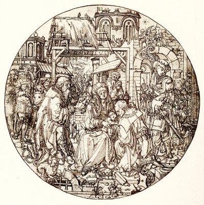 I Magi adorano il bambino Gesù da Dirk Jacobsz Vellert