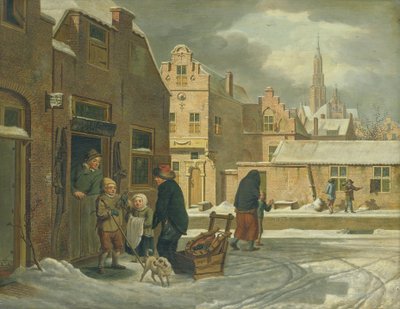 Veduta della città in inverno da Dirk Jan van der Laan