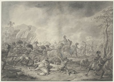 Cattura del generale russo Hermann durante la battaglia di Bergen, 1799 da Dirk Langendijk (signed by artist)