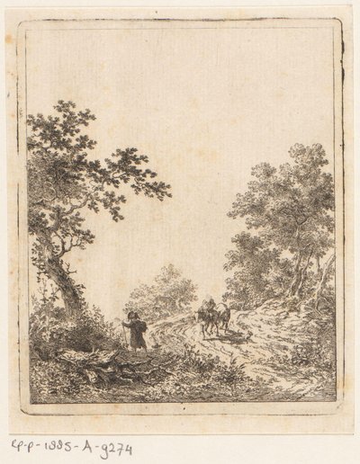 Sentiero nel bosco con figure da Dirk Langendijk