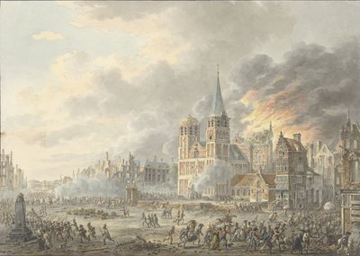 La presa di una città da parte delle truppe francesi da Dirk Langendijk